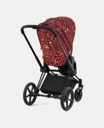 Carucior 2 in 1 Landou PRIAM Lux Rosenrot Red | dark red + Cadru Carucior pentru Copii Priam Matt Black + Parte Sport Carucior PRIAM Rosenrot Red | dark red Cybex Fashion - imagine 22