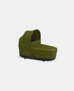 Carucior Nou Nascut Mios: Cadru Carucior pentru Copii Mios Chrome Black + Landou Mios Lux Khaki Green Cybex Platinum - imagine 3
