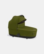 Carucior Nou Nascut Mios: Cadru Carucior pentru Copii Mios Chrome Black + Landou Mios Lux Khaki Green Cybex Platinum - imagine 6