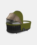 Carucior Nou Nascut Mios: Cadru Carucior pentru Copii Mios Chrome Black + Landou Mios Lux Khaki Green Cybex Platinum - imagine 8