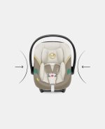 Scoică Auto pentru Copii Aton S2 i-Size Seashell Beige Cybex Gold - imagine 4