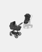 Cărucior pentru copii EOS LUX BLK Moon Black Cybex Gold
