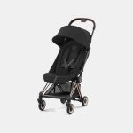 Carucior Coya Sepia Black cadru Rosegold Cybex Platinum