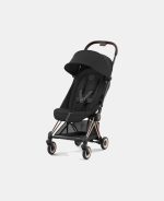 Carucior Coya Sepia Black cadru Rosegold Cybex Platinum