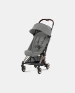 Carucior Coya Mirage Grey cadru Rosegold Cybex Platinum