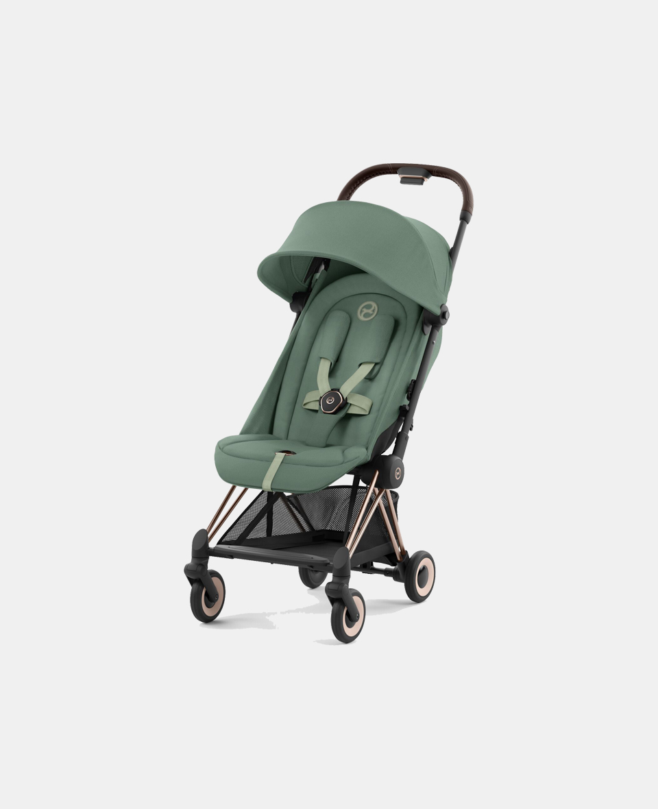 522004285.jpg Carucior Coya Leaf Green cadru Rosegold Cybex Platinum - imagine 1