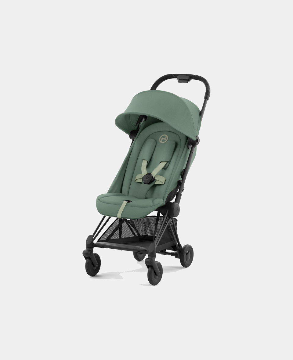 522004355.jpg Carucior Coya Leaf Green cadru Matt Black Cybex Platinum - imagine 1