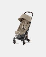 Carucior Coya Cozy Beige cadru Rosegold Cybex Platinum