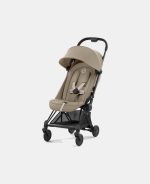 Carucior Coya Cozy Beige cadru Matt Black Cybex Platinum