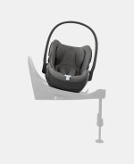 Scoică Auto pentru Copii Cloud T i-Size Comfort Mirage Grey Cybex Platinum - imagine 8