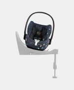 Carucior 2 in 1 Landou MIOS Lux Jewels of Nature | dark blue + Cadru Carucior pentru Copii Mios Chrome Black + Parte Sport Carucior MIOS Jewels of Nature | Dark Blue Cybex Fashion - imagine 16