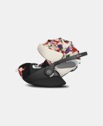 Carucior 2 in 1 Landou Priam Lux pentru căruciorul Priam Fashion Collections Spring Blossom Light + Cadru Carucior pentru Copii Priam Matt Black + Parte Sport Carucior Priam Fashion Collections Spring Blossom Light Beige Cybex Fashion - imagine 18