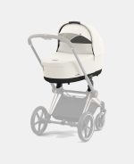 Cadru Carucior pentru Copii Priam Chrome Brown + Landou PRIAM Lux Off White Cybex Platinum - imagine 12