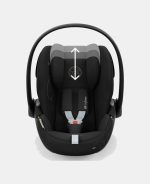 Scoică Auto pentru Copii Cloud G i-SIZE Comfort Moon Black Cybex Gold - imagine 6
