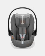 Scoică Auto pentru Copii Cloud G i-SIZE Comfort Lava Grey Cybex Gold - imagine 6