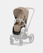 Carucior 2 in 1 Cadru Cărucior pentru Copii e-Priam Rosegold + Parte Sport Carucior Priam Cozy Beige + Scoică Auto pentru Copii Cloud T i-Size Plus Cozy Beige Cybex Platinum Cybex Platinum - imagine 5