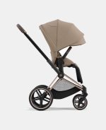 Carucior 2 in 1 Cadru Cărucior pentru Copii e-Priam Rosegold + Landou PRIAM Lux Cozy Beige + Parte Sport Carucior Priam Cozy Beige Cybex Platinum - imagine 16
