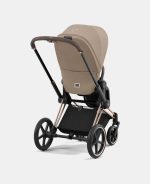 Carucior 2 in 1 Cadru Cărucior pentru Copii e-Priam Rosegold + Landou PRIAM Lux Cozy Beige + Parte Sport Carucior Priam Cozy Beige Cybex Platinum - imagine 19
