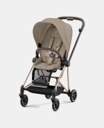 Carucior 2 in 1 : Cadru Carucior pentru Copii Mios Chrome Black + Parte Sport Carucior MIOS Cozy Beige + Scoică Auto pentru Copii Cloud T i-Size Plus Cozy Beige Cybex Platinum - imagine 5