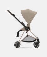 Carucior 2 in 1 : Cadru Carucior pentru Copii Mios Chrome Black + Parte Sport Carucior MIOS Cozy Beige + Scoică Auto pentru Copii Cloud T i-Size Plus Cozy Beige Cybex Platinum - imagine 6