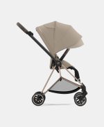 Carucior 2 in 1 : Cadru Carucior pentru Copii Mios Chrome Black + Parte Sport Carucior MIOS Cozy Beige + Scoică Auto pentru Copii Cloud T i-Size Plus Cozy Beige Cybex Platinum - imagine 8