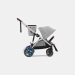 Cărucior pentru copii eGazelle S SLV Stone Grey Cybex Gold