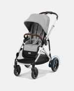 Cărucior pentru copii eGazelle S SLV Stone Grey Cybex Gold - imagine 6