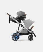 Cărucior pentru copii eGazelle S SLV Stone Grey Cybex Gold - imagine 7