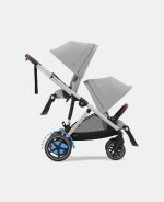 Cărucior pentru copii eGazelle S SLV Stone Grey Cybex Gold - imagine 8