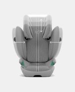 Scaun Auto pentru Copii Solution G2 I-Fix Stone Grey Plus Cybex Gold - imagine 6