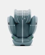 Scaun Auto pentru Copii Solution G2 I-Fix Stormy Blue Plus Cybex Gold - imagine 6