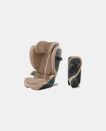 Scaun Auto pentru Copii Solution G2 I-Fix Almond Beige Plus Cybex Gold