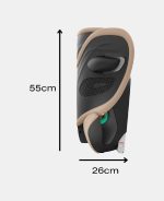 Scaun Auto pentru Copii Solution G2 I-Fix Almond Beige Plus Cybex Gold - imagine 9