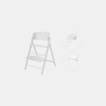 Scaun de masa bebe Inalt 3 in 1 Click & Fold All White Cybex Gold
