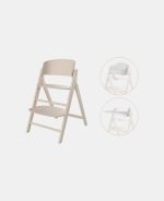 Scaun de masa bebe Inalt 3 in 1 Click & Fold All Natural Cybex Gold - imagine 2