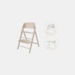 Scaun de masa bebe Inalt 3 in 1 Click & Fold All Natural Cybex Gold