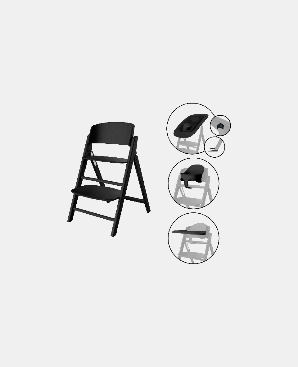 524000845.jpg Scaun de masa bebe Inalt 4 in 1 Click & Fold Stunning Black Cybex Gold - imagine 1