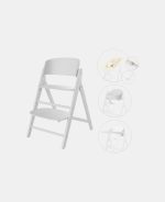 Scaun de masa bebe Inalt 4 in 1 Click & Fold All White Cybex Gold - imagine 2