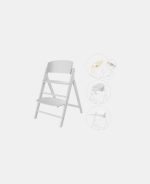 Scaun de masa bebe Inalt 4 in 1 Click & Fold All White Cybex Gold