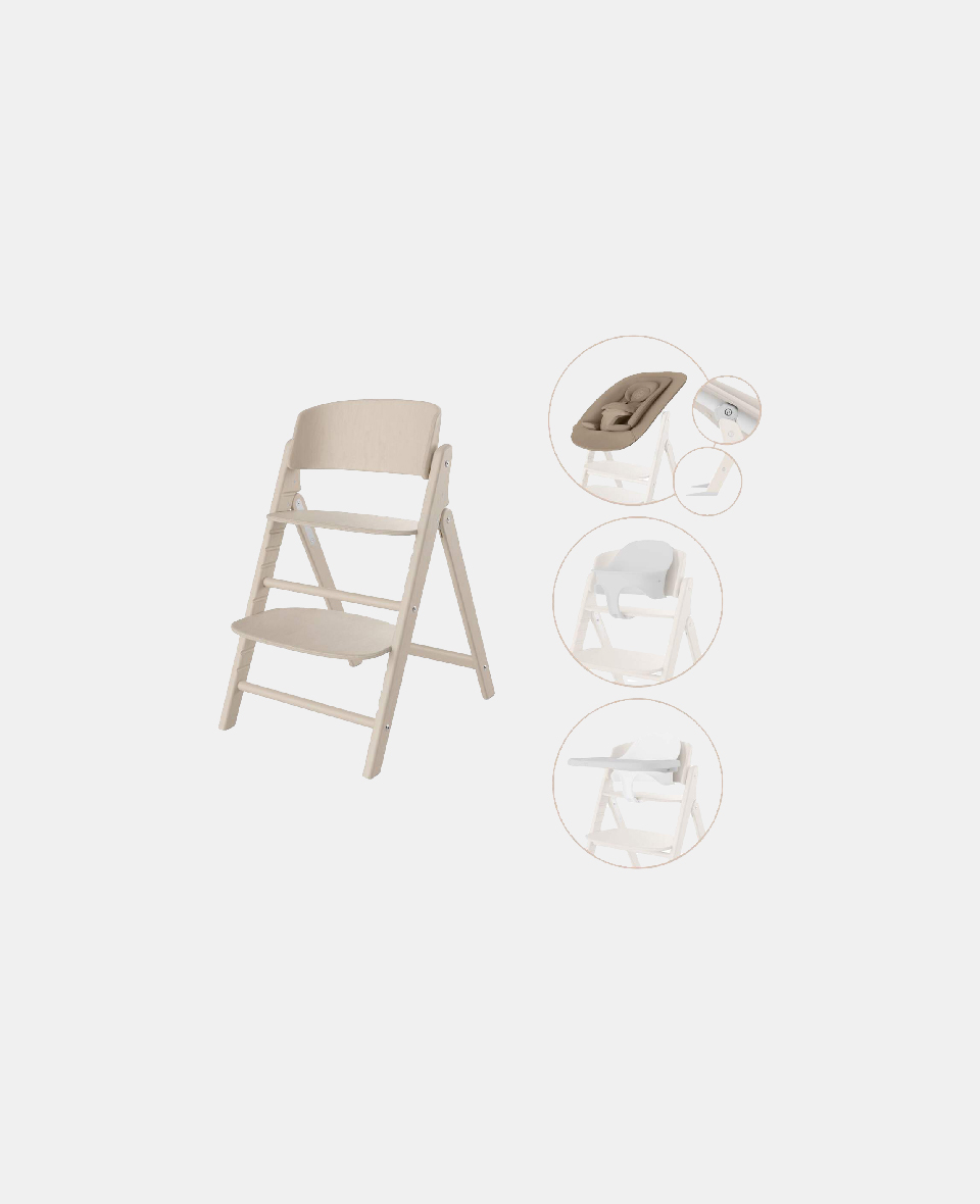 524000869.jpg Scaun de masa bebe Inalt 4 in 1 Click & Fold All Natural | light natural Cybex Gold - imagine 1