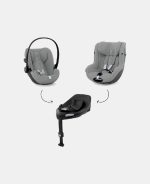 Scoică Auto pentru Copii Cloud G i-SIZE PLUS Stone Grey Cybex Gold - imagine 8