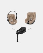 Scoică Auto pentru Copii Cloud G i-SIZE Plus Almond Beige Cybex Gold - imagine 8