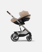 Scoică Auto pentru Copii Cloud G i-SIZE Plus Almond Beige Cybex Gold - imagine 10