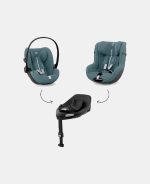 Scoică Auto pentru Copii Cloud G i-SIZE Plus Stormy Blue Cybex Gold - imagine 9