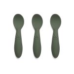 Set de lingurițe din silicon Ella - Dusty Green