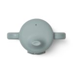 Cană cu cioc din silicon Amelio Tractor - Blue fog - Liewood - imagine 3