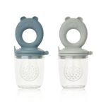 Dispozitiv de hrănire tip suzetă set 2 bucăți - Miranda Bear - Whale blue / Dove blue - Liewood