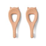 Periuțe de dinți din silicon set 2 bucăți - Janelle Cat - Tuscany rose - Liewood - imagine 2