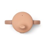 Cană cu cioc din silicon Amelio Giraffe - Tuscany rose - Liewood - imagine 2