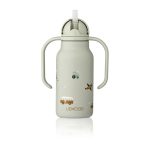 Sticlă Termos din Oțel Inoxidabil Kimmie 250 ml - Vehicles / Dove blue - Liewood - imagine 3